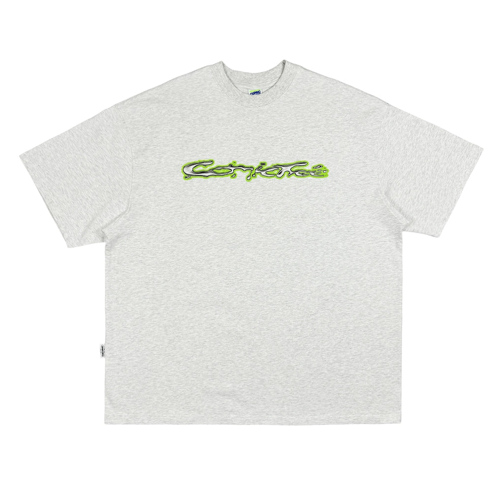 ComicTree C.t 2024 Summer  Liquid Metal Crew Neck Short Sleeve Tee