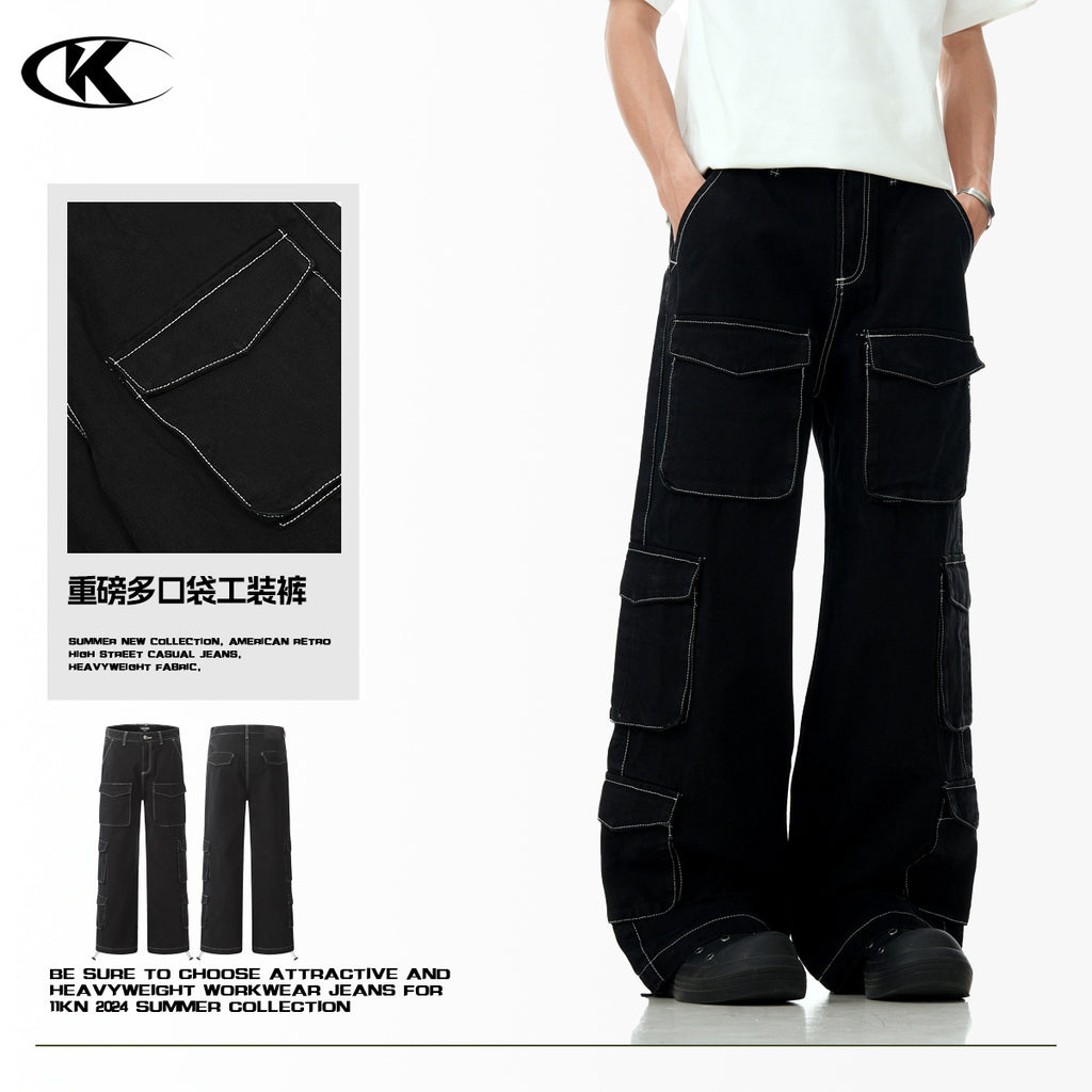 11KN bright line multi-pocket Pants