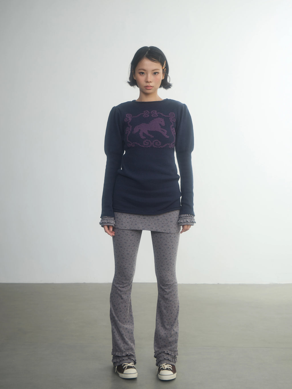 In Two Twos Fake Two Medium and Long Pony Sweaters