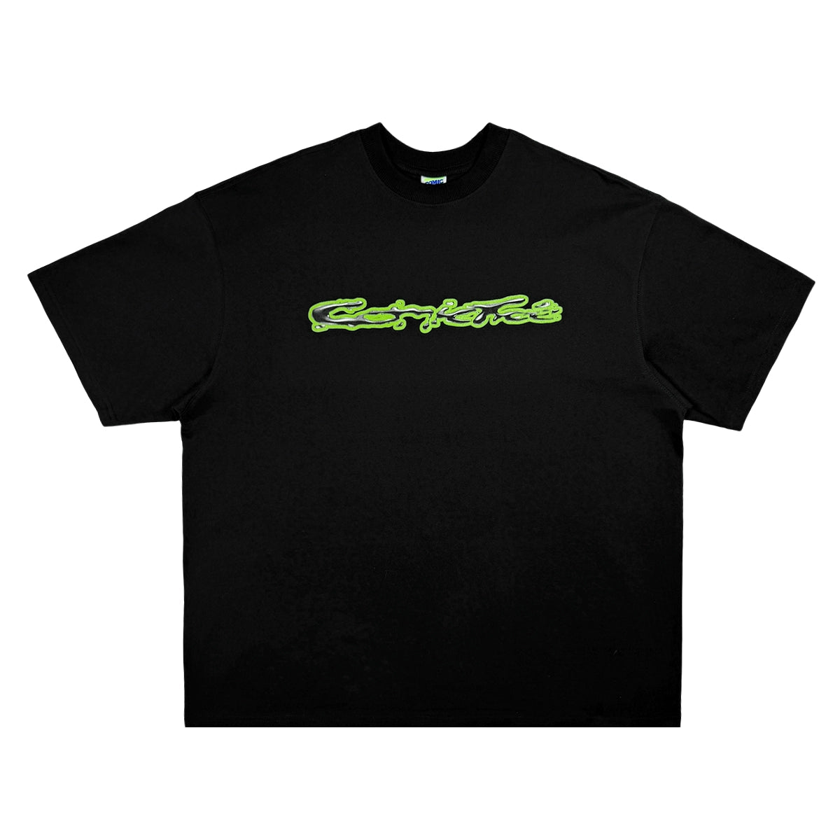ComicTree C.t 2024 Summer  Liquid Metal Crew Neck Short Sleeve Tee