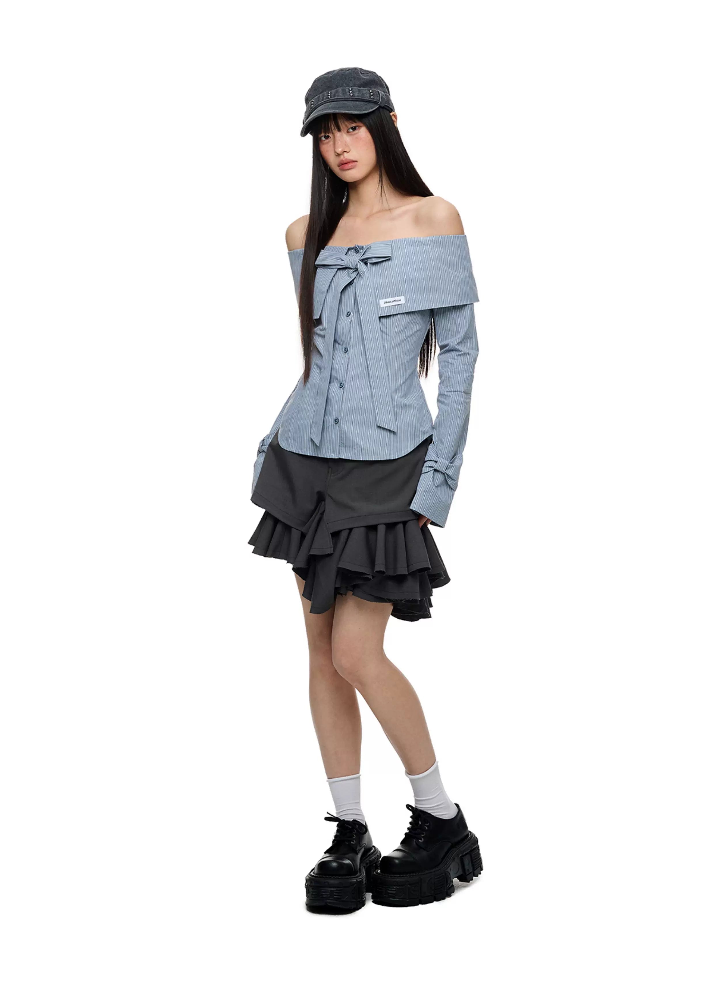 JIKOO Twill Burr Skirt