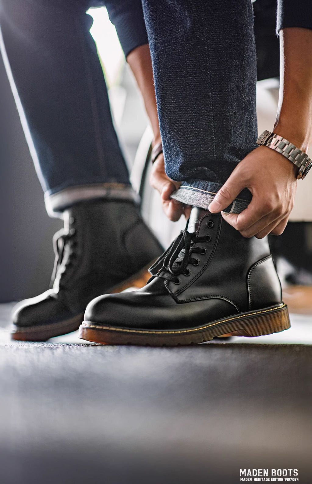 Madden Martin Leather Tooling Boots