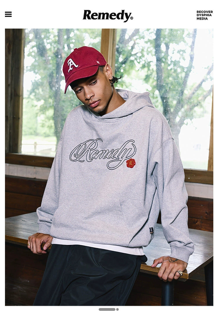 Remedy Vintage Embroidered Hooded Sweater
