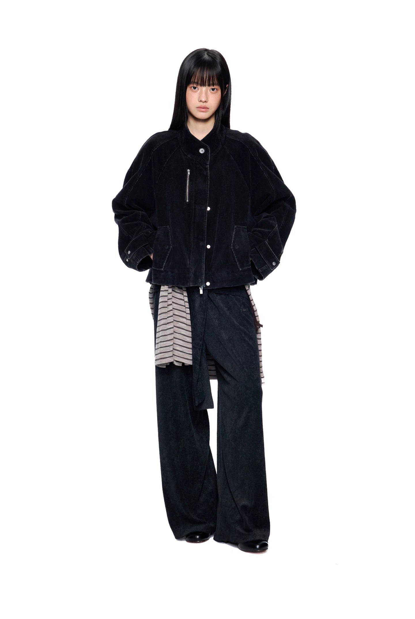 EZEK Loose and Versatile Corduroy Short Jacket