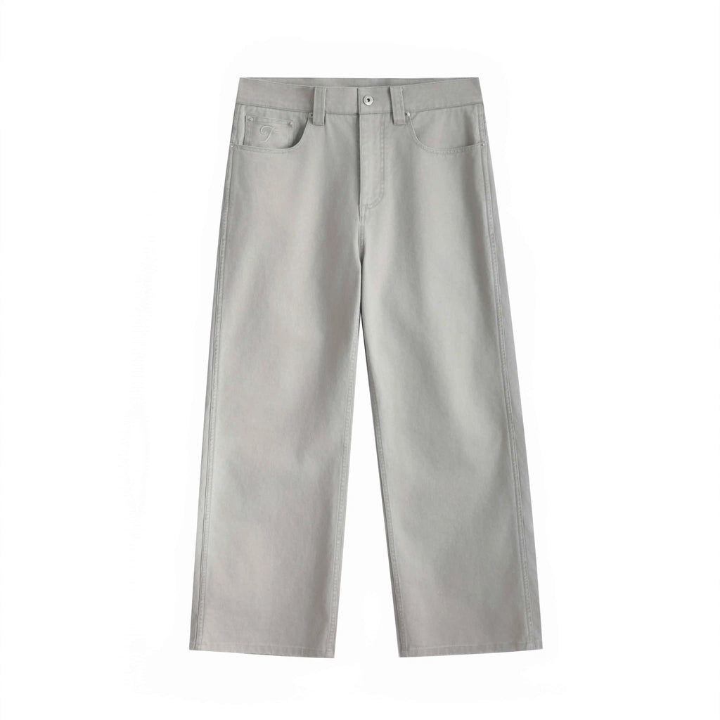 TumBlerine Washed Old, Straight Neutral Pendant Casual Pants