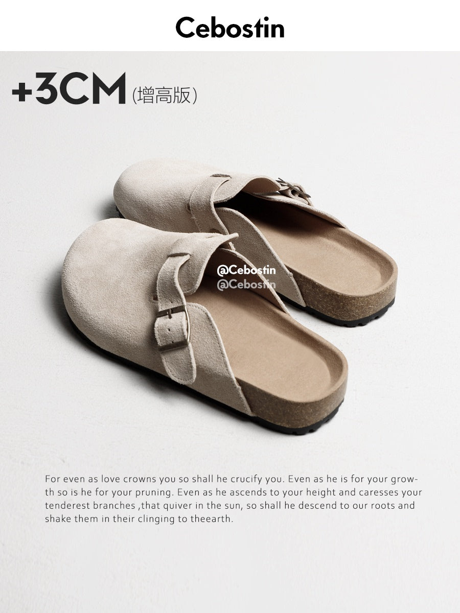 Cebostin Retro Soft Bottom Bag Head Half Clogs