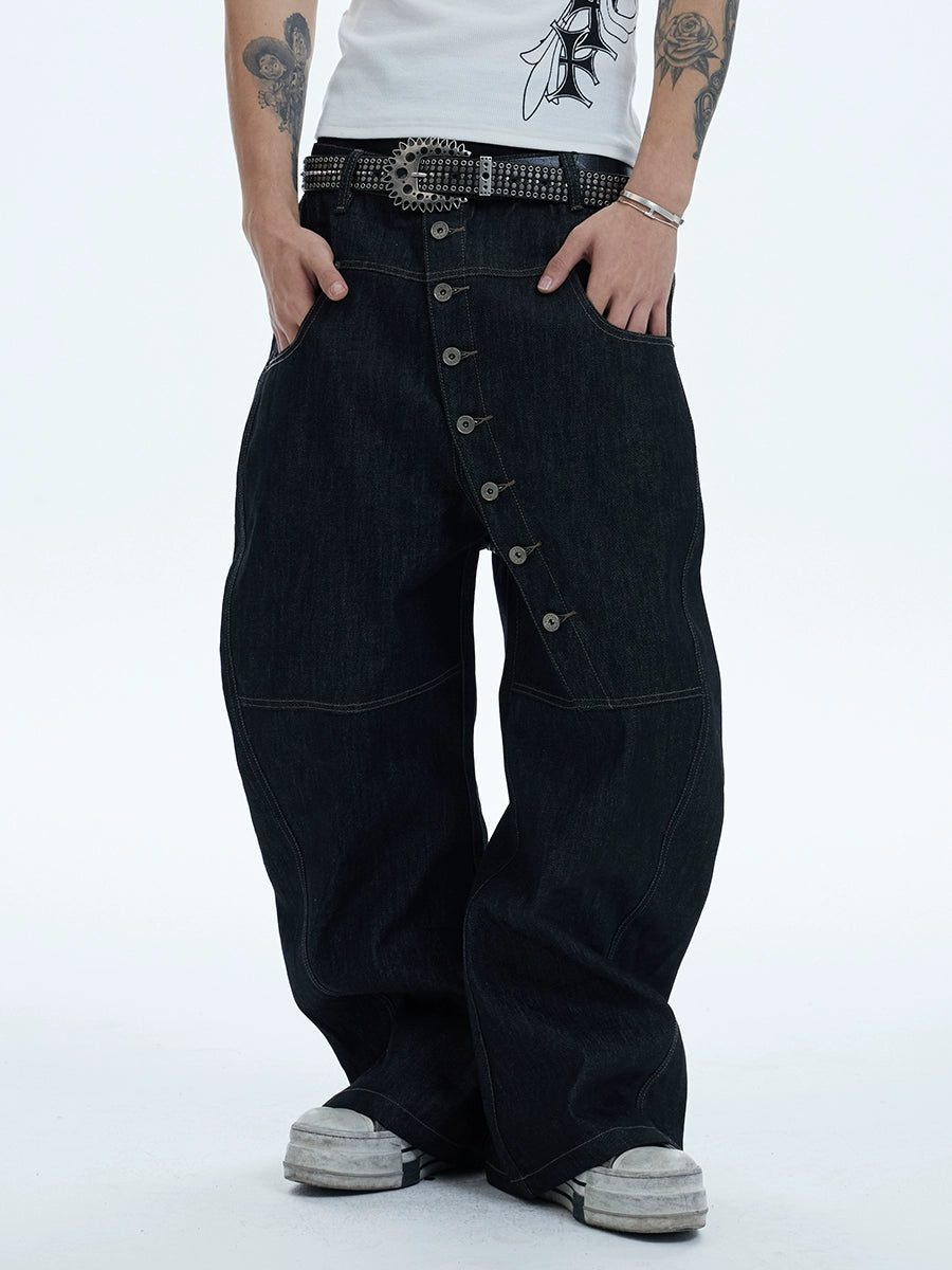 DND4DES Silhouette Denim Raw Cow Scimitar Jeans