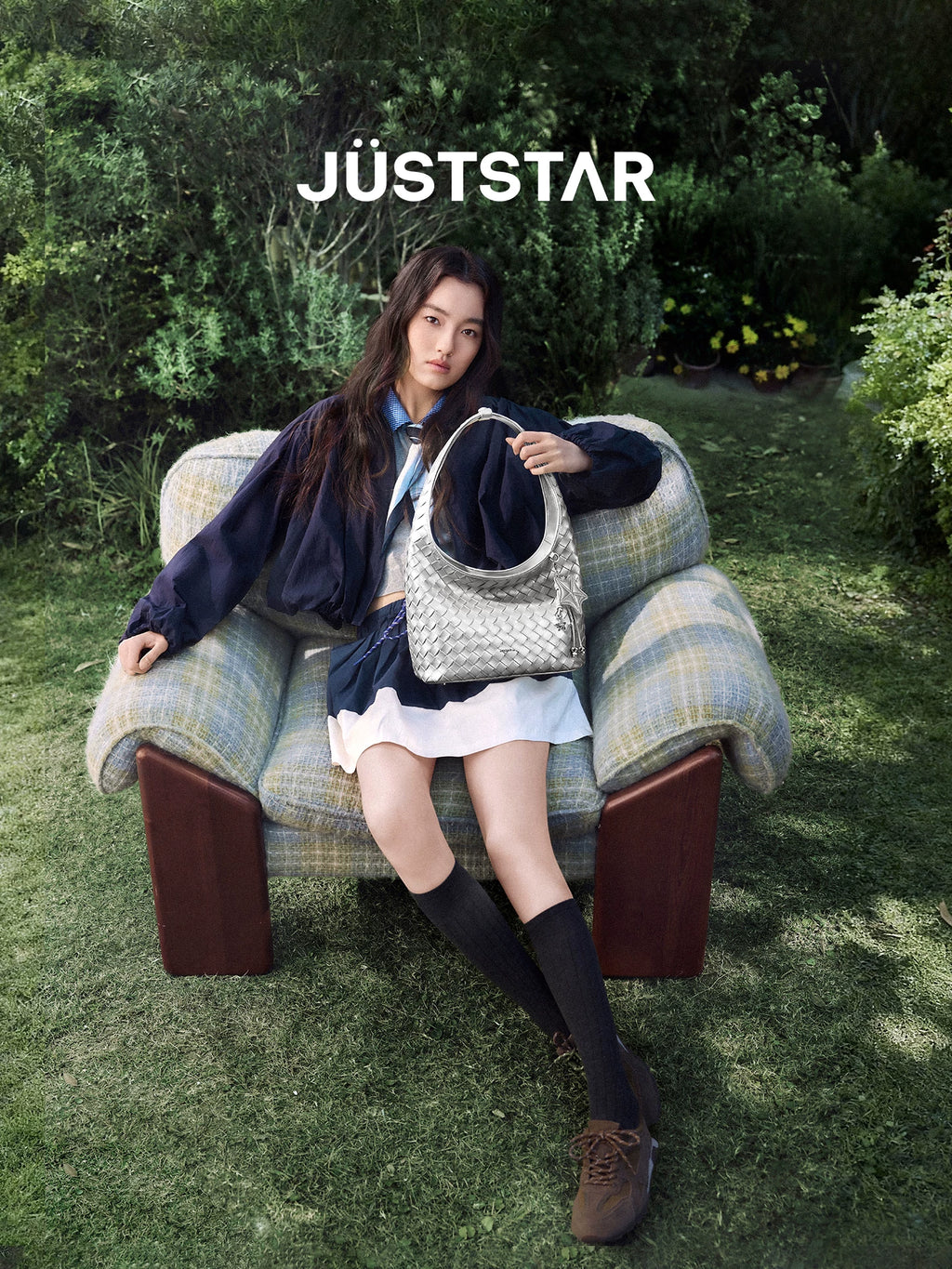JUST STAR Large-capacity Lazy Vacation Woven Bag