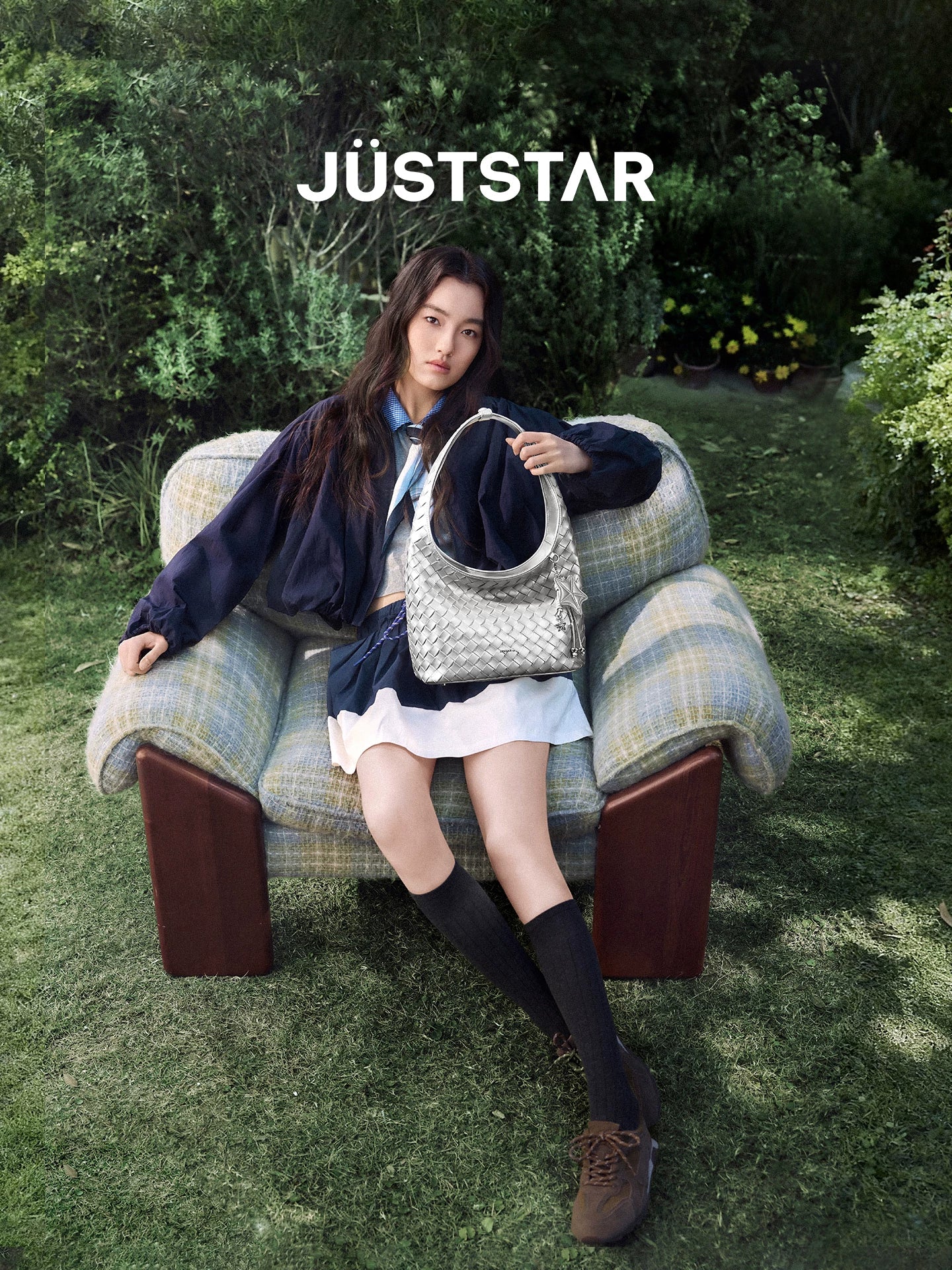 JUST STAR Large-capacity Lazy Vacation Woven Bag