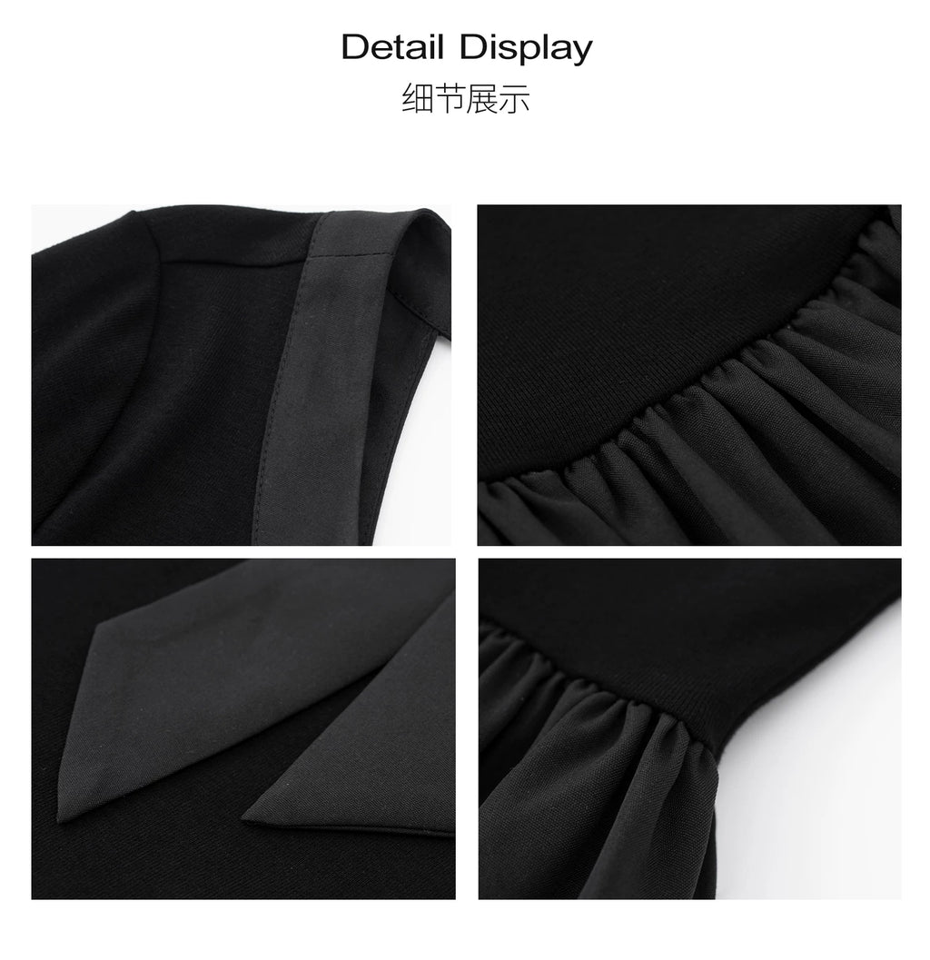 RICH IN CHEESE High-end Bow-tie Dress