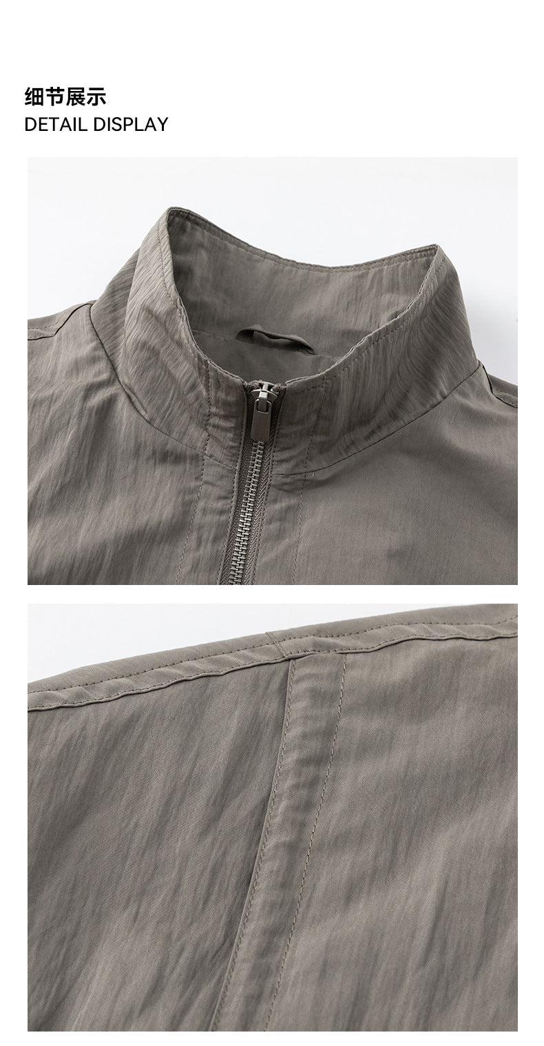 UNF Loose Long Sleeve Stand-Up Jacket