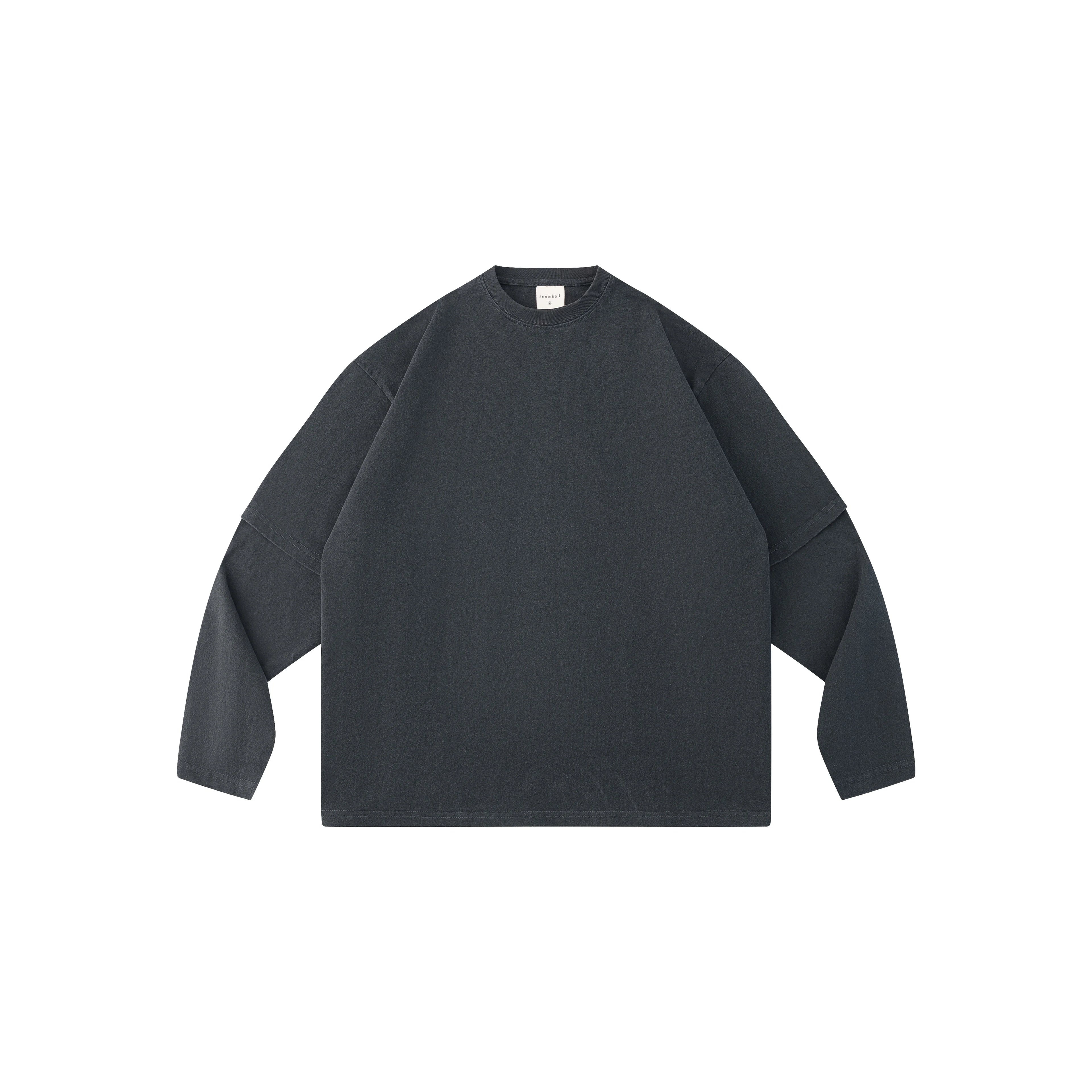 Anniehall Slack Fake Two Piece Casual Long Sleeve