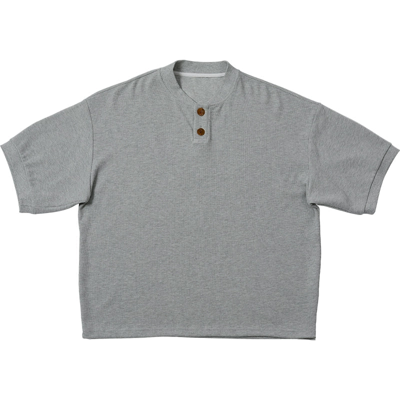 O3PARK Japanese Retro Loose College Style Polo Shirt