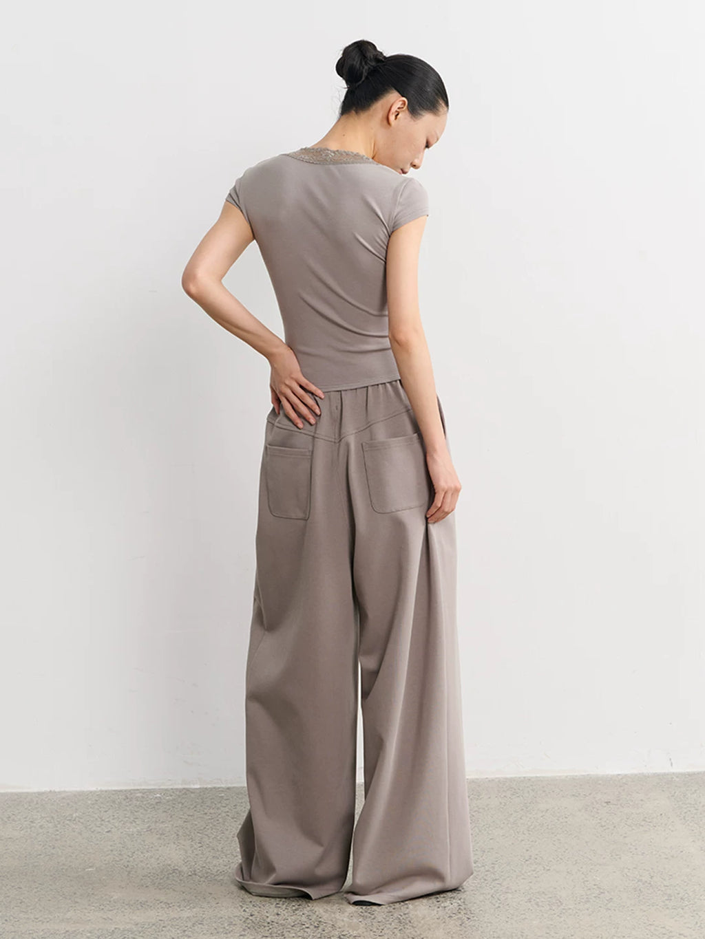 LINY LIBERTY High Waist Wide Leg Casual Versatile Sweatpants