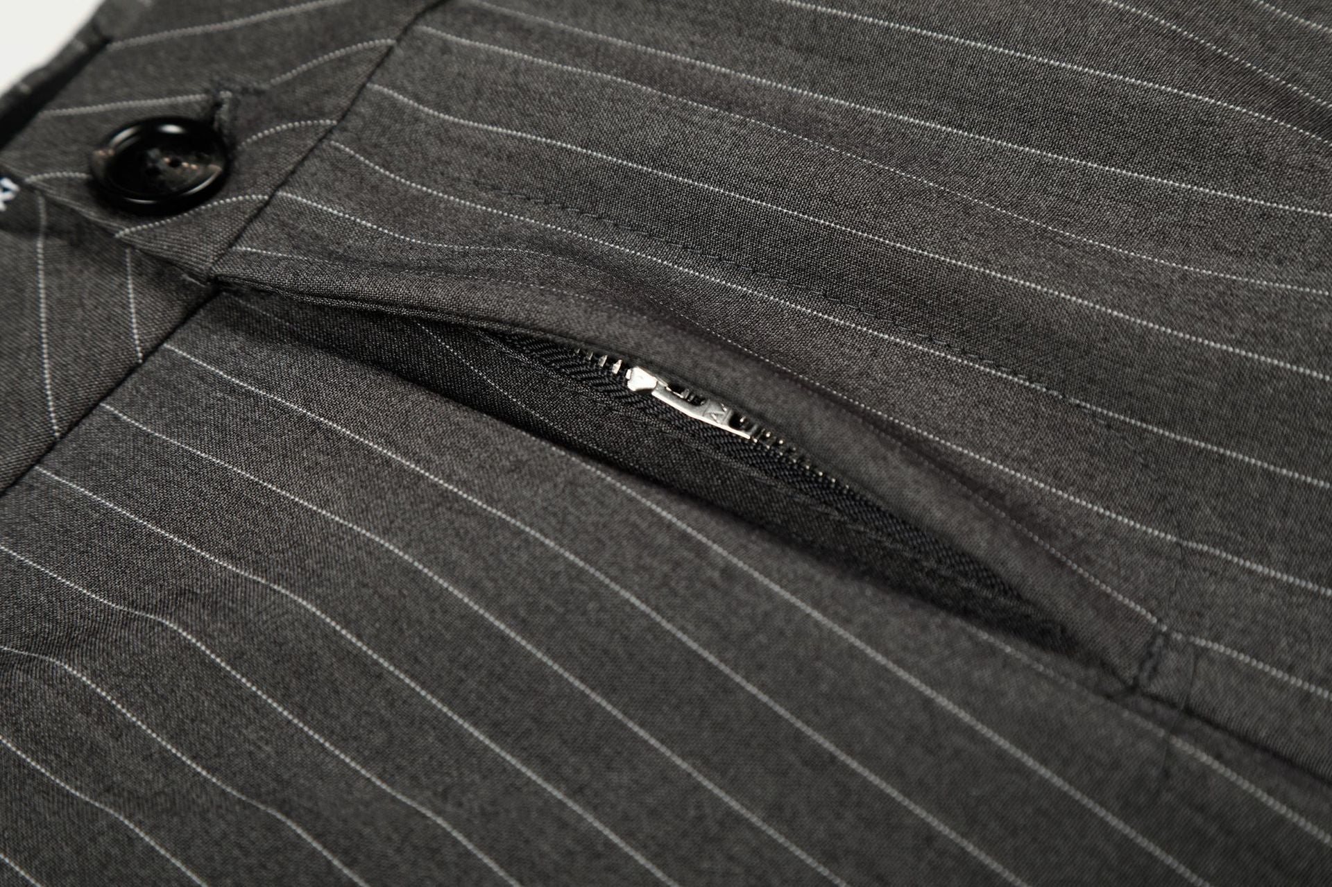 11KN Vertical Striped Thin Pleated Casual Pants