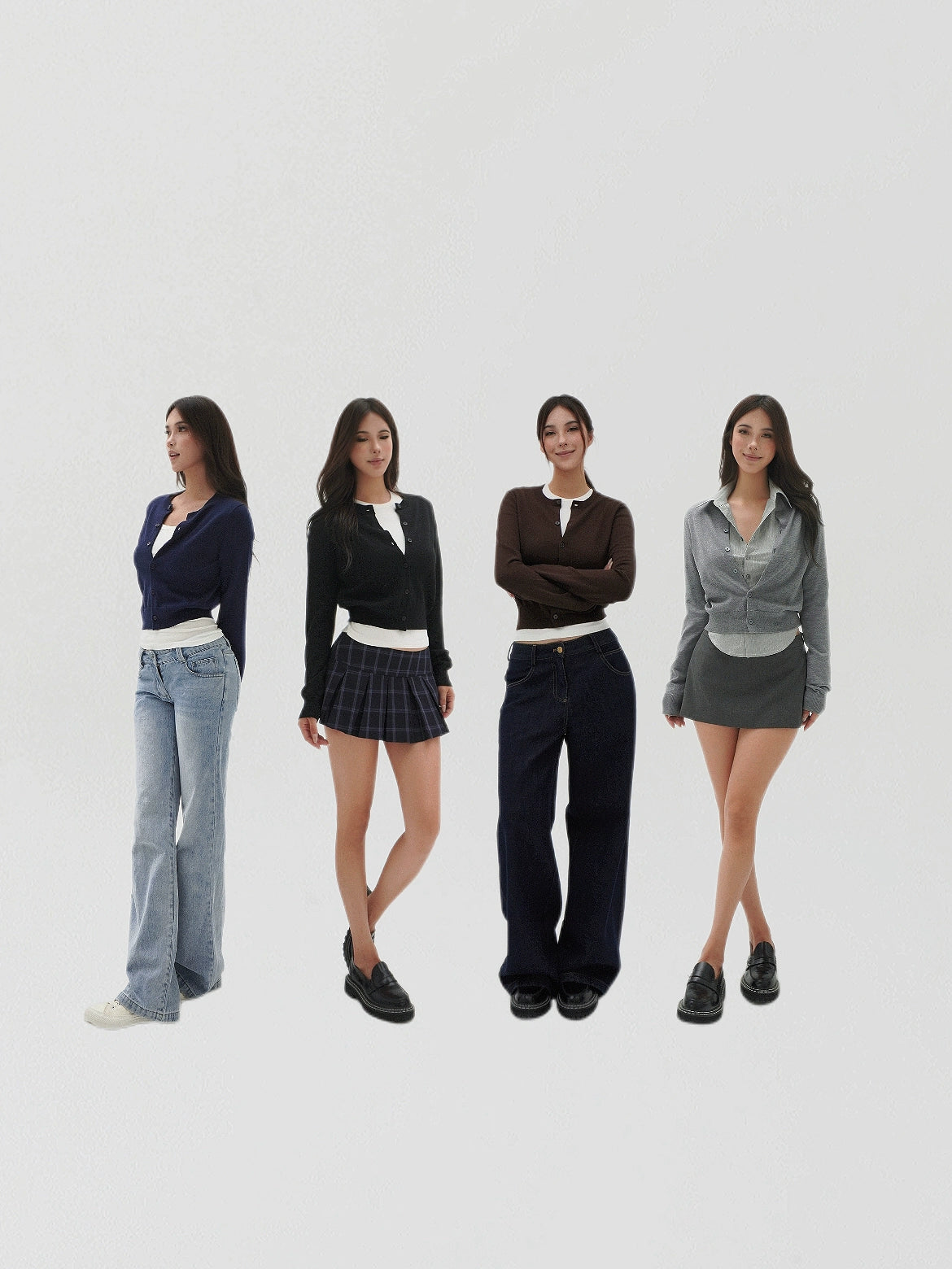 Jim Kennet Slim-Fit Short Knitted Sweater Cardigan