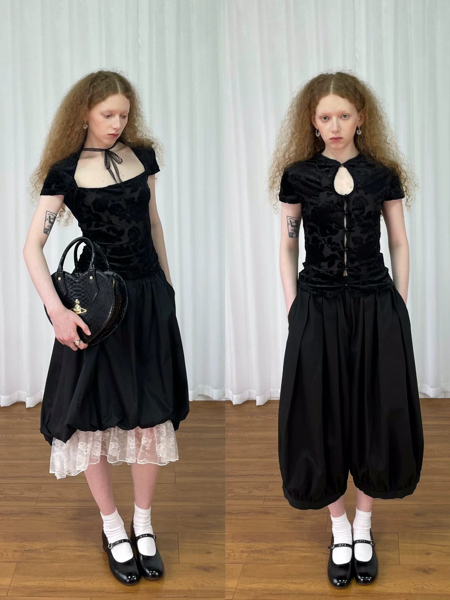 Loosesmell Jacquard Splicing Lace Skinny Shirt