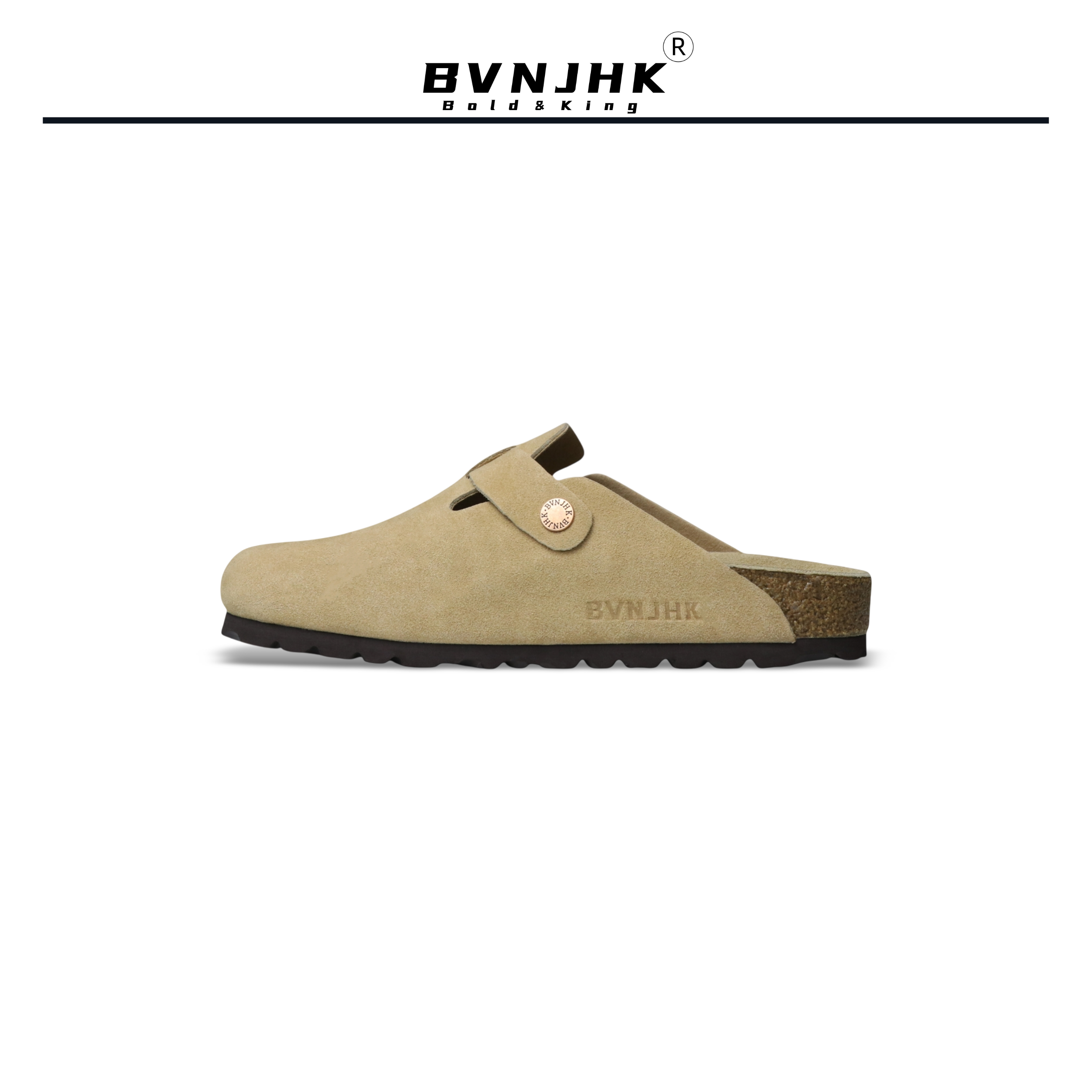 BVNJHK Versatile Cowhide Retro Cork Birkenstocks