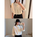 NEVA HU Loose Ribbon Shirt
