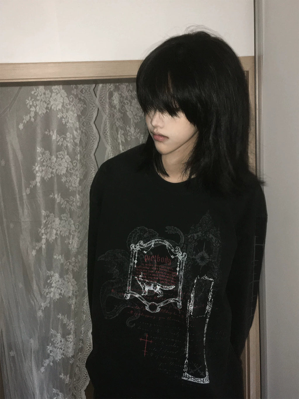 Wetbody Retro Old Casual Long Sleeves