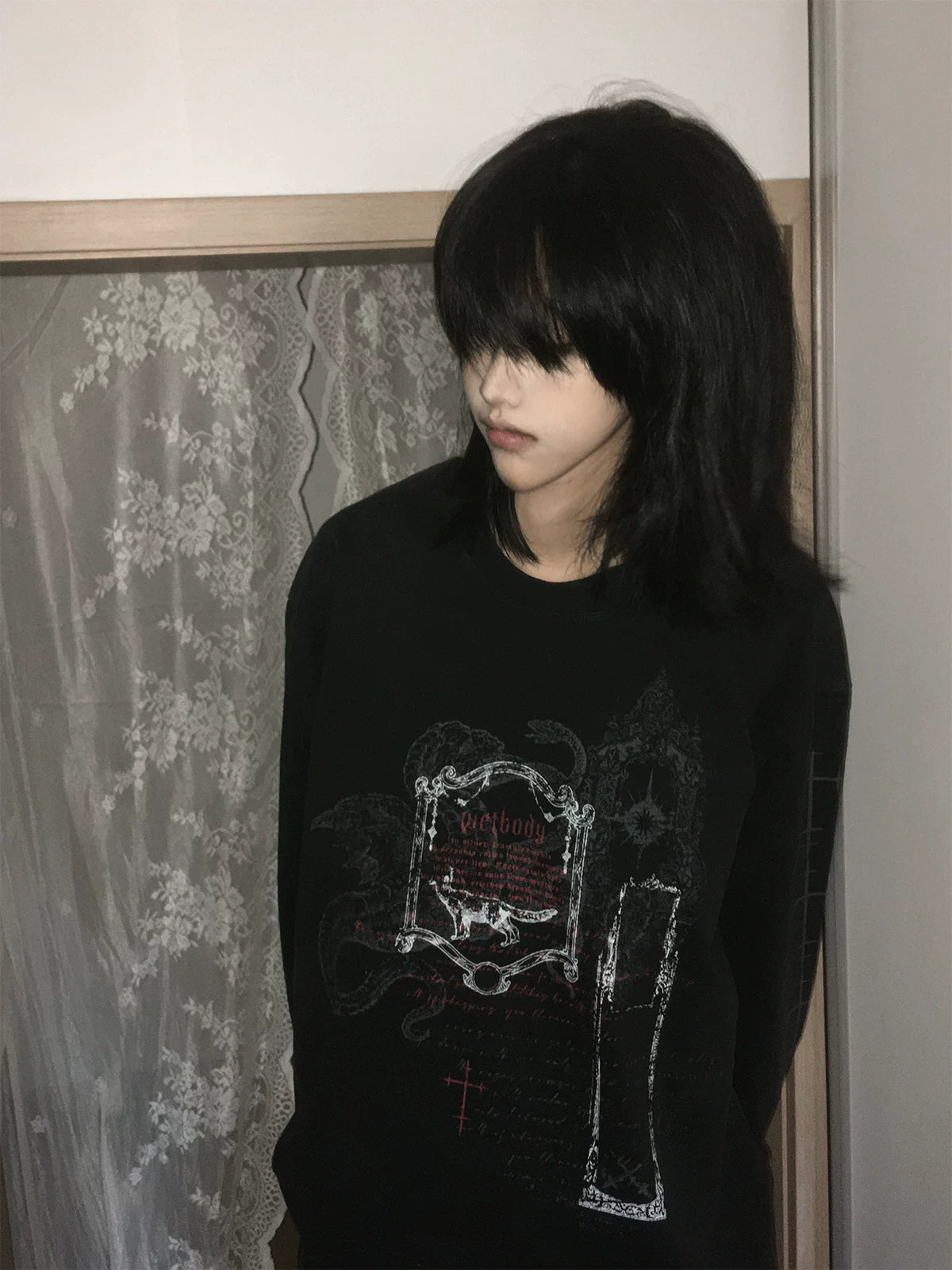 Wetbody Retro Old Casual Long Sleeves