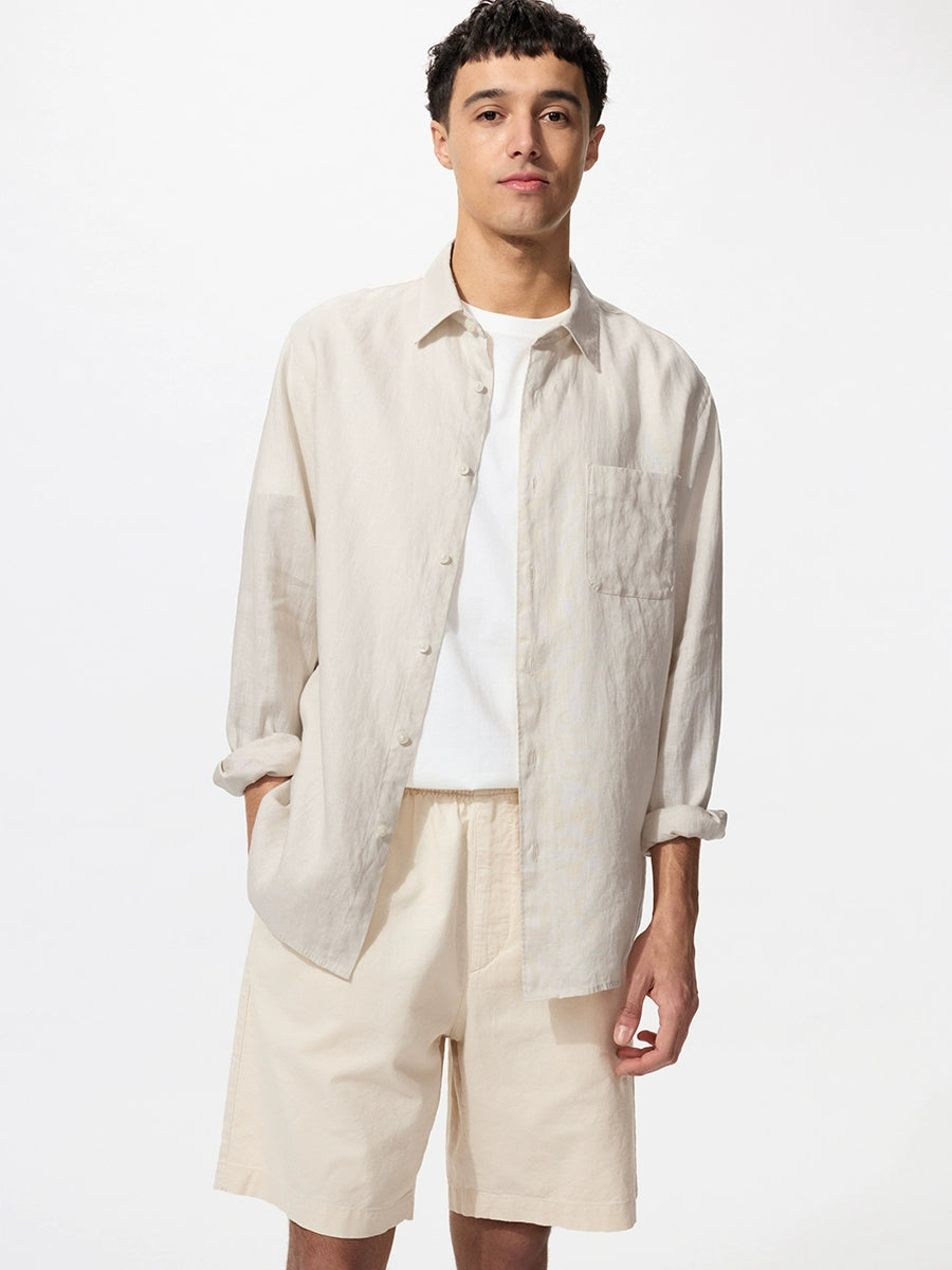 Uniqlo Hemp-blend Elastic Casual Shorts