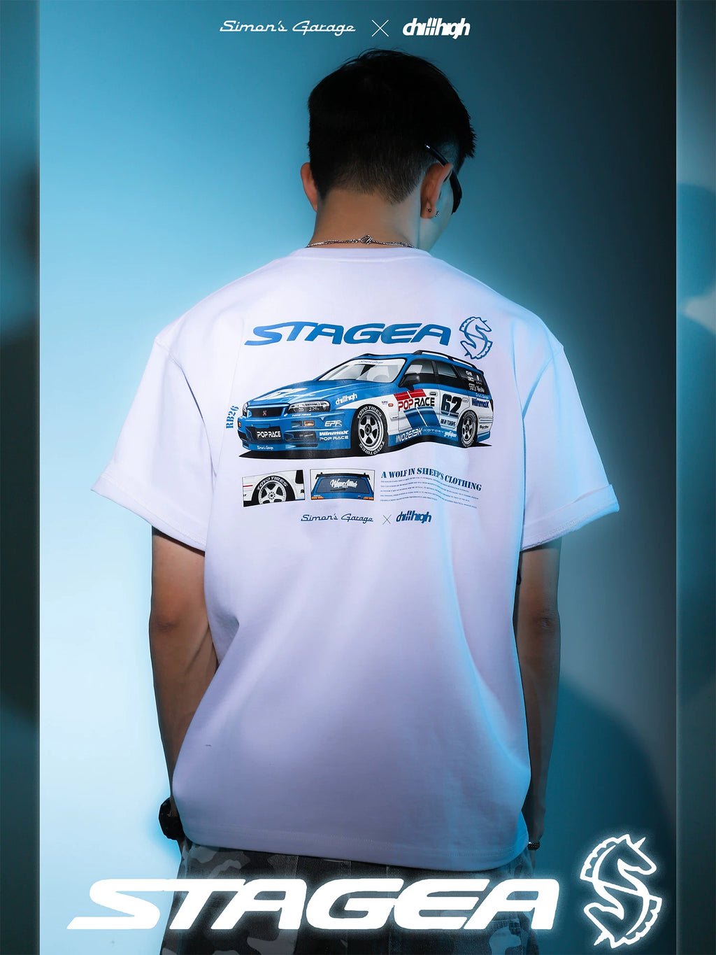 ChillHigh Simon Magic Garage Print Casual Tee