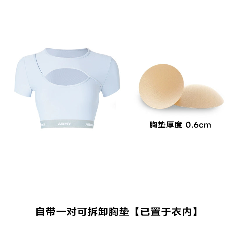 ABMY Hollow Suspender Irregular Pleated Skirt