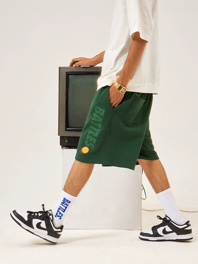Battles Terry Embroidered Sports Shorts