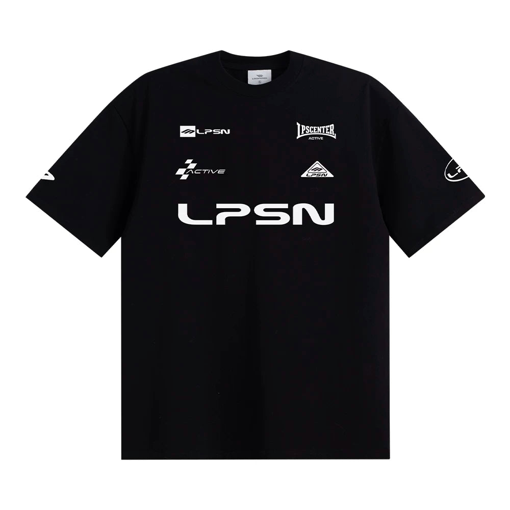 Loopsoon Chest Letter Print Sports and Leisure Tee