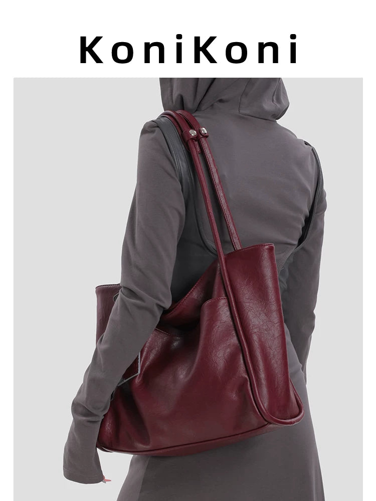 KoniKoni Niche Premium Large Capacity Shoulder Bag