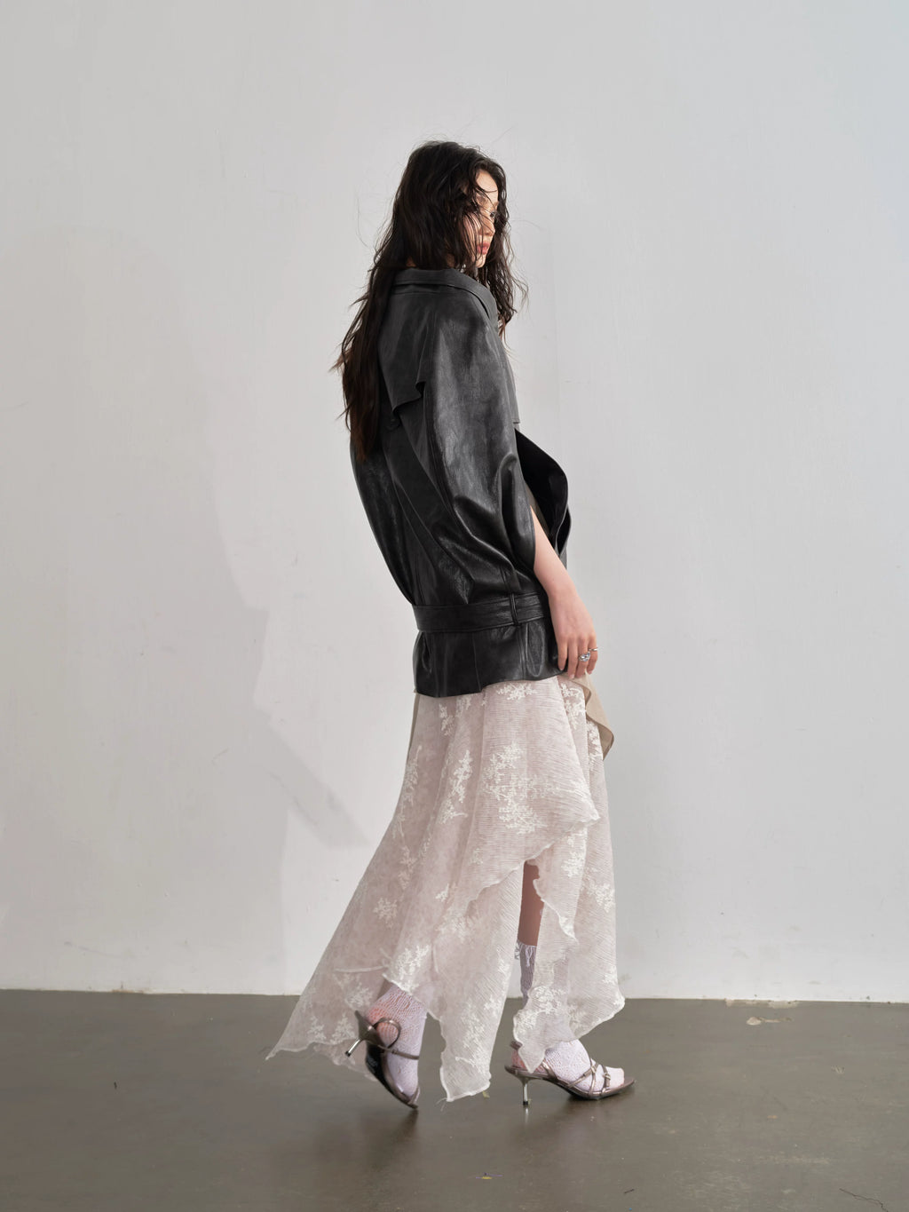 JNYLON Vintage Cape-style Shawl Jacket