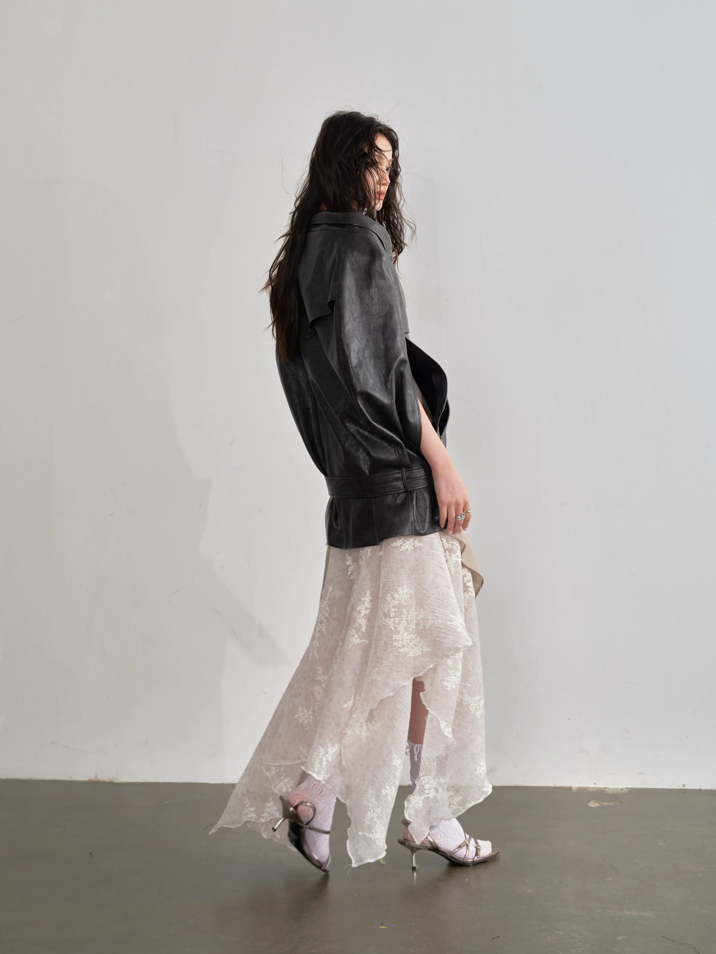 JNYLON Vintage Cape-style Shawl Jacket