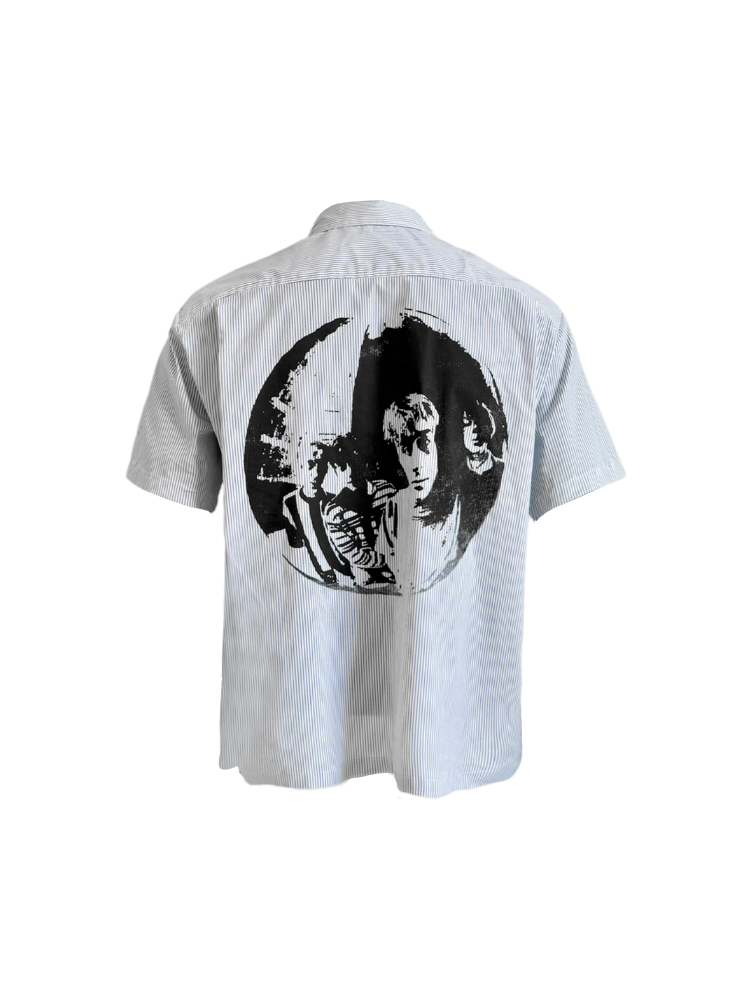 [KONOOT] (Portrait) Kangli Direct Spray Boxy Cardigan Shirt