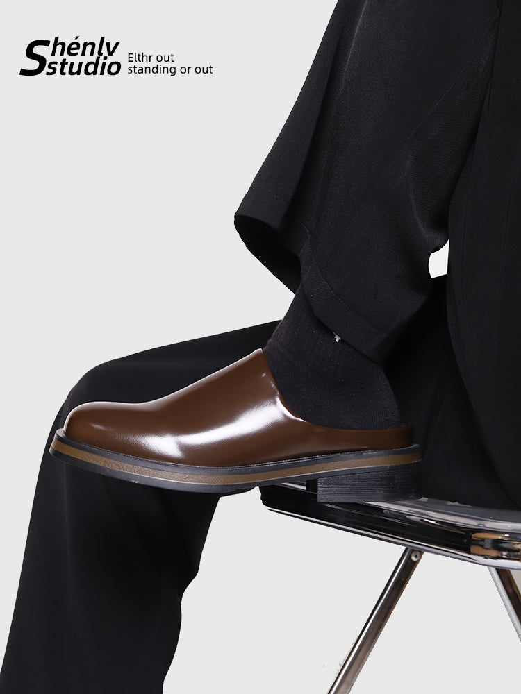 SHENLV STUDIO Leather Clogs