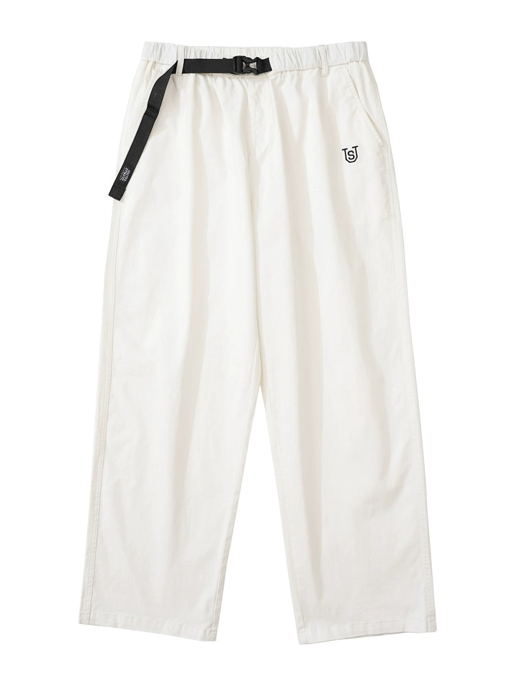 US Adjustable Streamer Pants Loose Straight Overalls