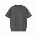AMBSOM Simple Front Shoulder Knitted Tee
