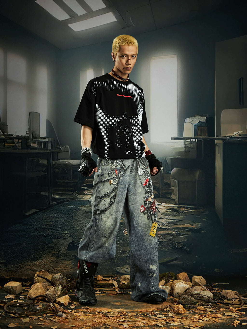 NOMANIAI Loose Casual Versatile Crew Neck Tee