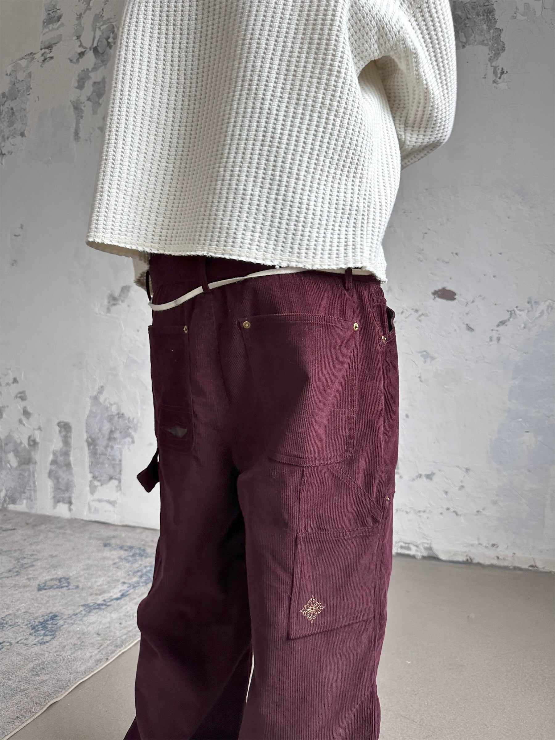 Erole "engraved" Embroidered Leopard Print Vintage Overalls