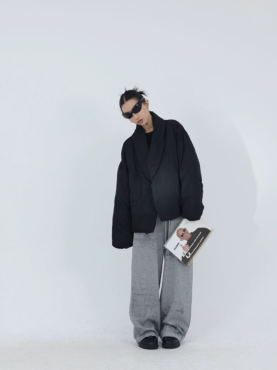 FUZZYKON Low Pixel Print Subculture Straight Sweatpants