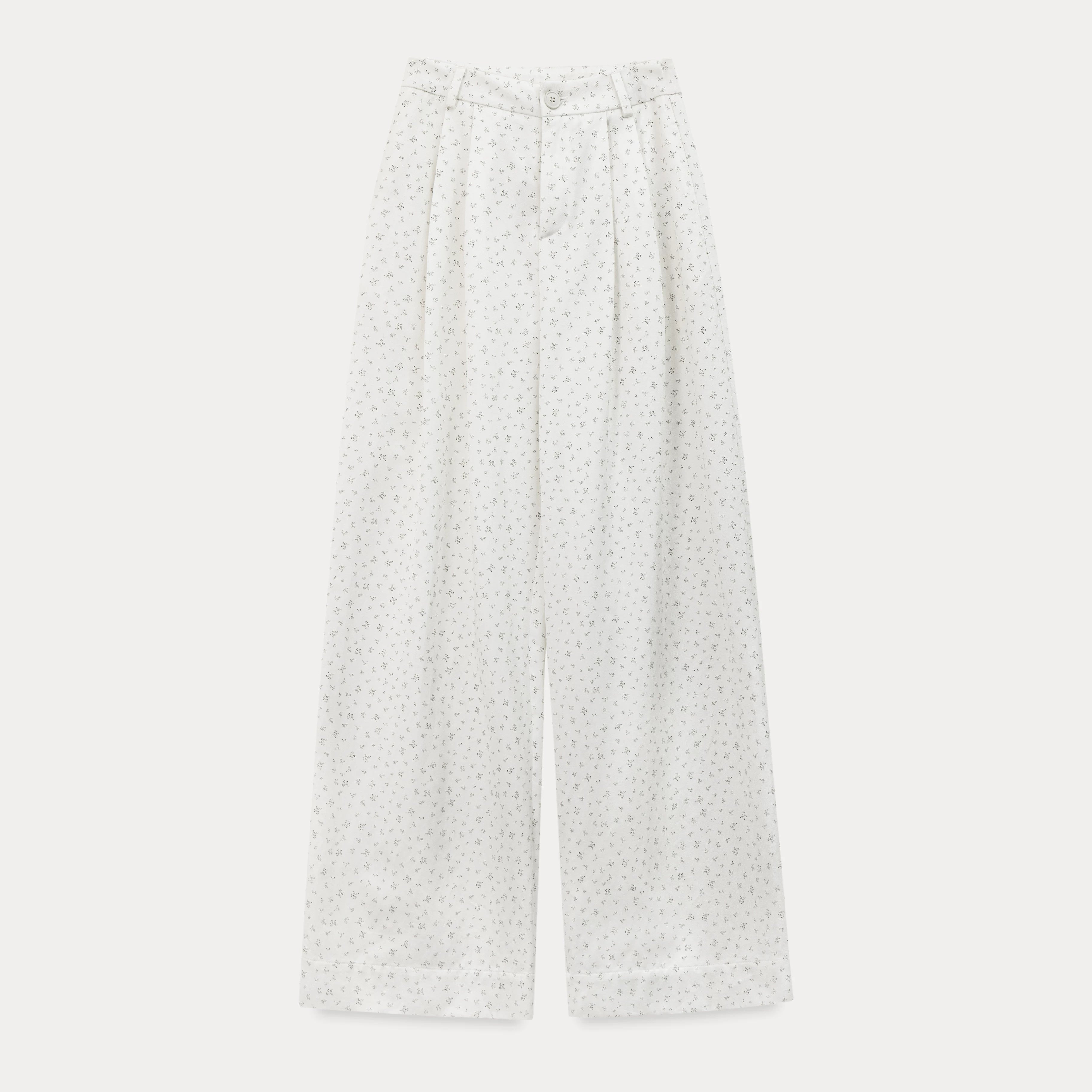 EGGKA Floral Casual Wide-leg Pants
