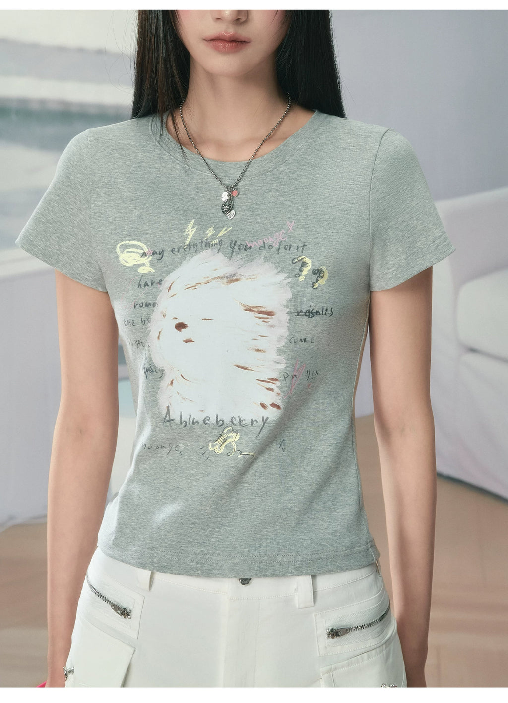 Ablueberry Slim and Thin Versatile Tee