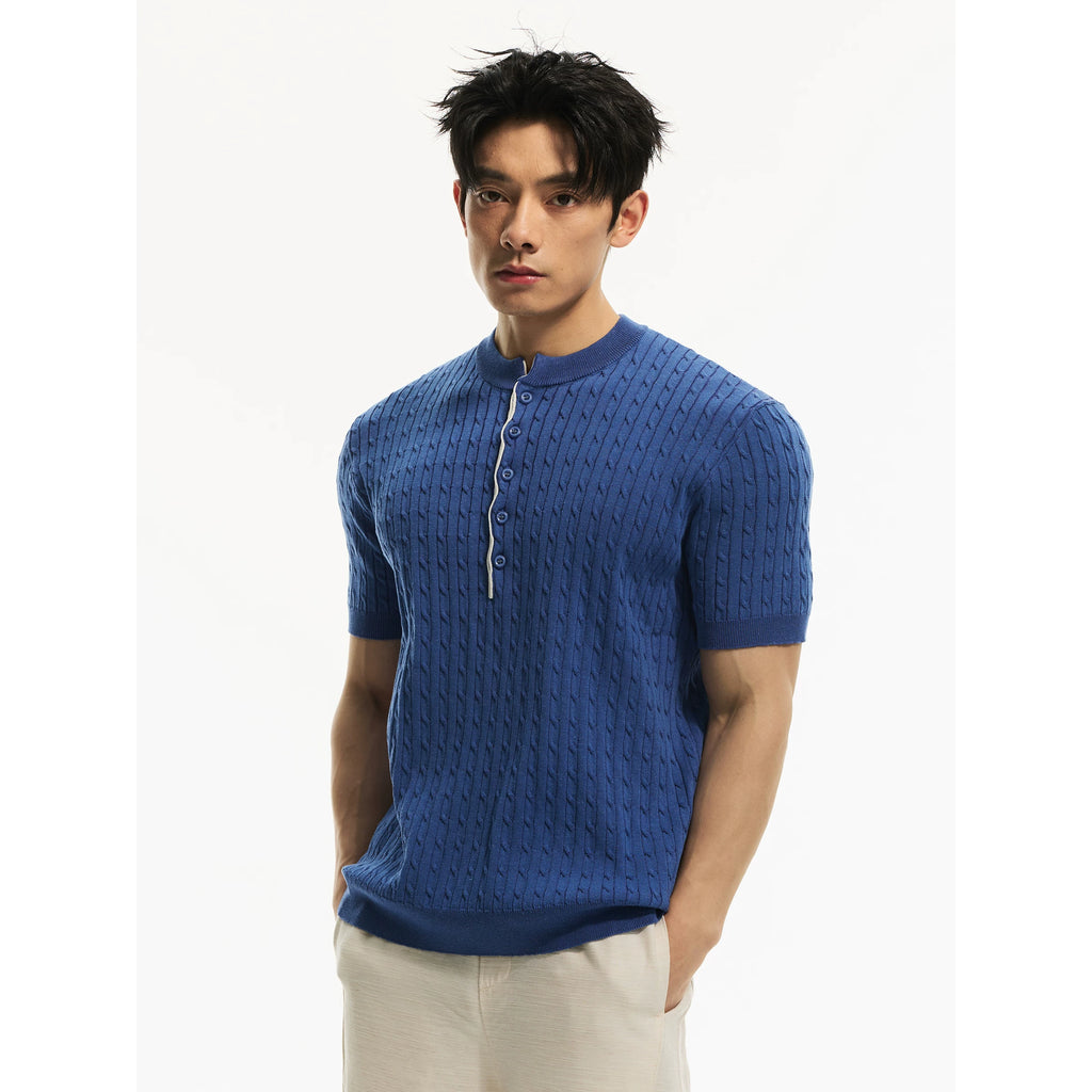 DAY NY Front Shoulder Casual Knit Tee