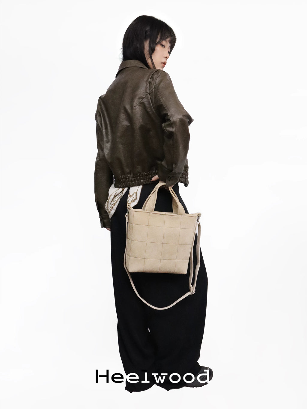 Heelwood Checked Handbag Crossbody Girl