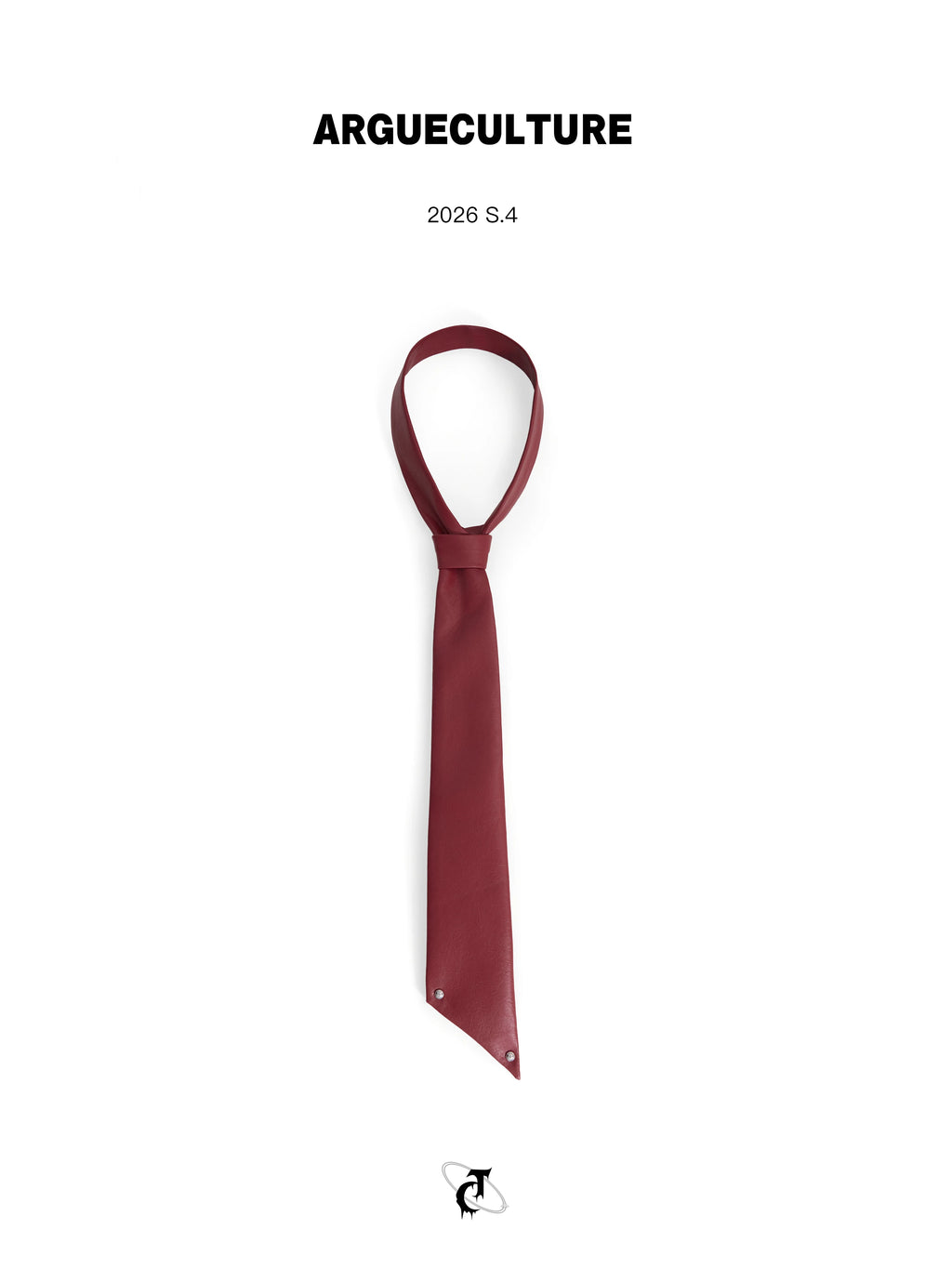 ArguECulturE Irregular Leather Tie