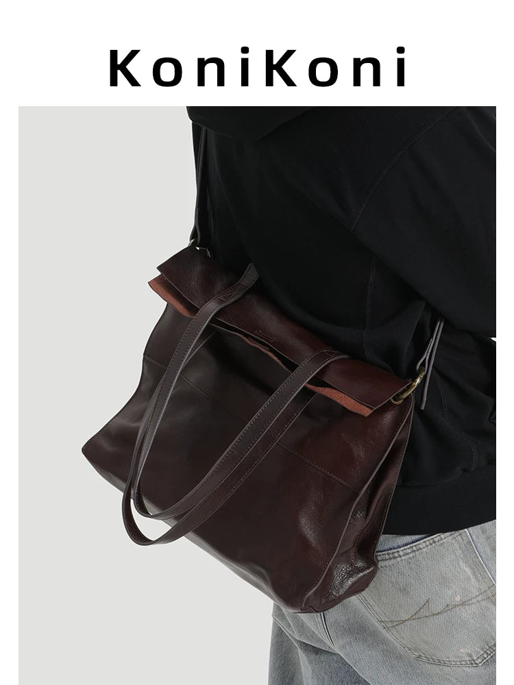 KoniKoni Large Capacity Crossbody Tote Bag