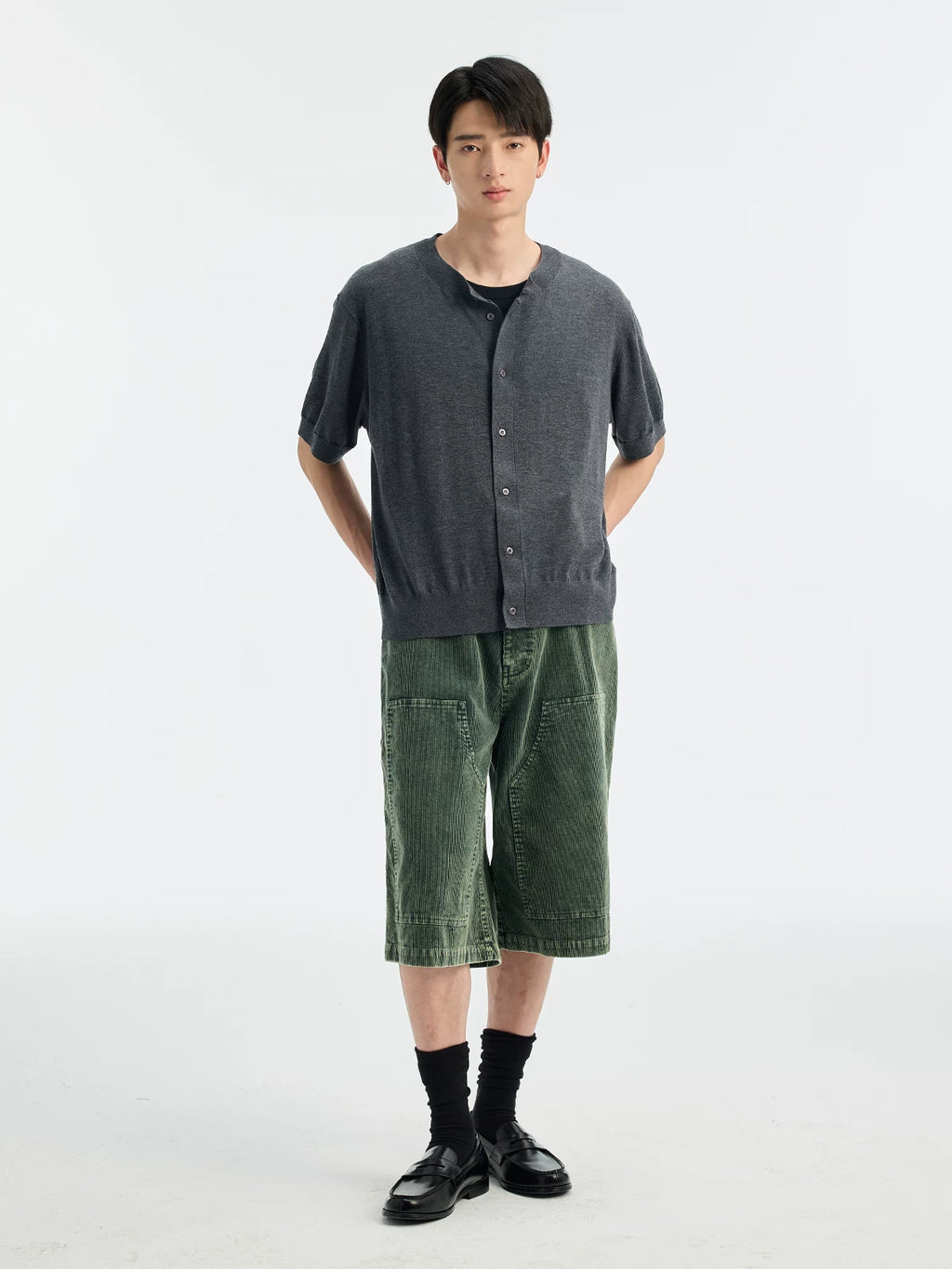 BUTTBILL Crew Neck Loose Casual Shirt Tee