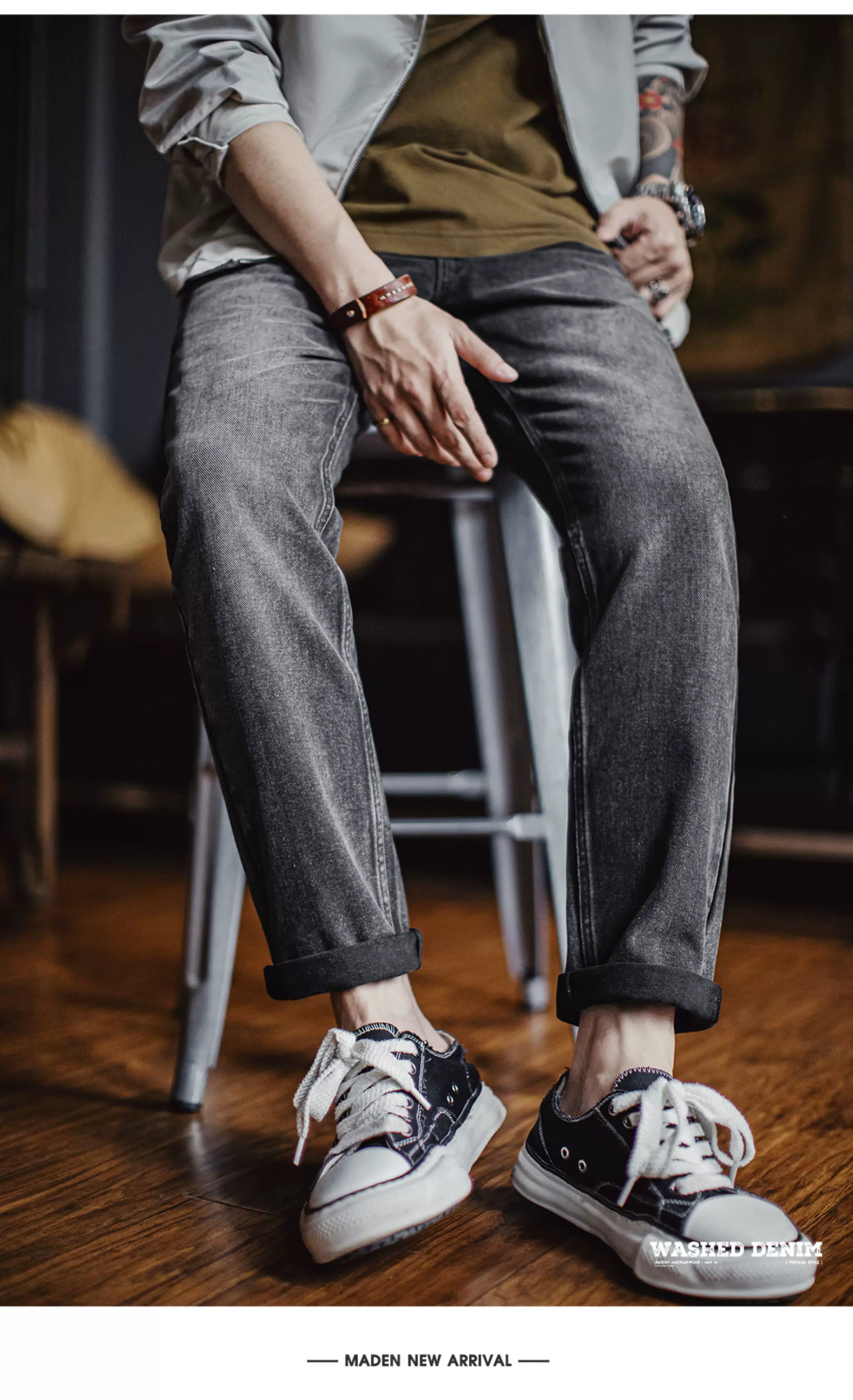 Madden  Casual Washed Old Jeans