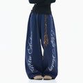 Zuocisankon Leopard Print Strap Casual Sweatpants
