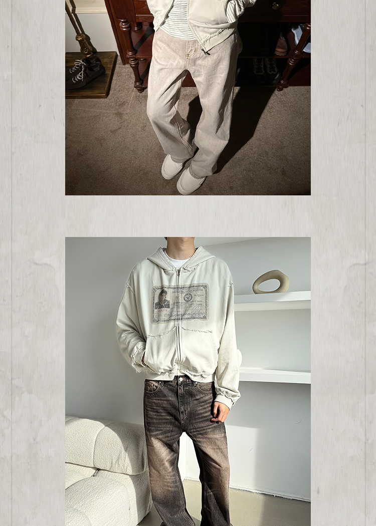 KONOOT Vintage Casual Cardigan Hooded Sweater